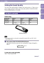 Предварительный просмотр 30 страницы Sony NW-S705F - 2gb Walkman Player Operation Manual