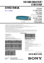 Sony NW-S705F - 2gb Walkman Player Service Manual preview