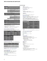 Preview for 2 page of Sony NWZ-A828K Marketing Specifications (NWZ-A828K Black) Service Manual