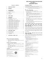 Preview for 3 page of Sony NWZ-A828K Marketing Specifications (NWZ-A828K Black) Service Manual