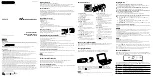 Sony NWZ-B103F Quick Start Manual предпросмотр