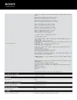 Preview for 3 page of Sony NWZ-E374RED Specifications