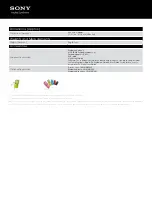 Preview for 4 page of Sony NWZ-E463GRN Specifications