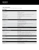 Preview for 2 page of Sony NWZ-S764WHI Specifications