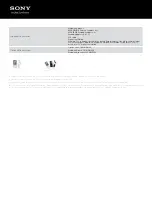 Preview for 4 page of Sony NWZ-S764WHI Specifications