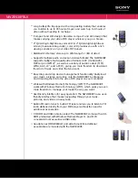 Preview for 1 page of Sony NWZE438FBLK - Walkman 8 GB Digital Player Specifications