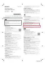 Sony NWZX500 Instruction Manual preview