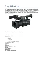 Preview for 1 page of Sony NX5u Manual