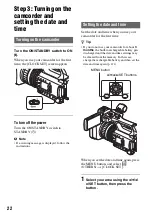 Preview for 22 page of Sony NXCAM HXR-NX100 Operating Manual