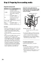 Preview for 26 page of Sony NXCAM HXR-NX100 Operating Manual