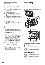 Preview for 42 page of Sony NXCAM HXR-NX100 Operating Manual