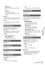 Preview for 79 page of Sony NXCAM HXR-NX100 Operating Manual