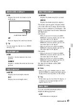 Preview for 87 page of Sony NXCAM HXR-NX100 Operating Manual