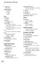 Preview for 114 page of Sony NXCAM HXR-NX100 Operating Manual