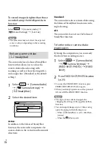 Preview for 36 page of Sony NXCAM HXR-NX30E Operating Manual