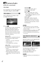 Preview for 66 page of Sony NXCAM HXR-NX30E Operating Manual