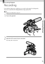 Preview for 23 page of Sony nxcam HXR-NX3D1E Operating Manual