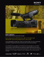 Sony NXCAM NEX-EA50UH Brochure preview