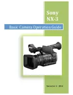 Preview for 1 page of Sony NXCAM NX-3 Operation Manual