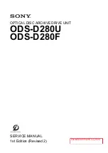 Preview for 1 page of Sony ODS-D280F Service Manual