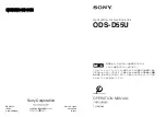 Sony ODS-D55U Operation Manual preview