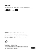 Sony ODS-L10 Operation Manual preview