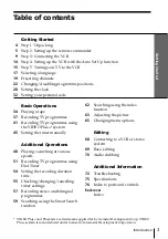 Preview for 3 page of Sony PAL NTSC 4.43 SLV-SE80UX Operating Instructions Manual