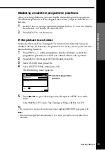 Preview for 21 page of Sony PAL NTSC 4.43 SLV-SE80UX Operating Instructions Manual