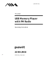 Sony pavit AZ-BS1 Operating Instructions Manual preview