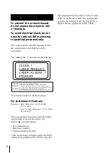 Preview for 2 page of Sony PBD-D50 Operating Instruction