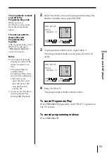 Preview for 51 page of Sony PBD-D50 Operating Instruction