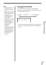 Preview for 57 page of Sony PBD-D50 Operating Instruction