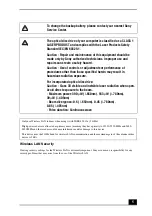 Preview for 5 page of Sony PCG-3J1L Safety Information Manual