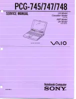 Sony PCG-748 Service Manual preview