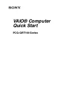 Sony PCG-8M1R Quick Start Manual preview