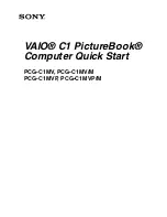 Sony PCG-C1MV Quick Start Manual preview