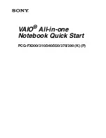 Sony PCG-FX300 Quick Start Manual preview