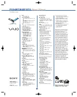 Preview for 2 page of Sony PCG-GRT390ZP - VAIO - Mobile Pentium 4 3.06 GHz Specifications