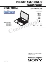 Sony PCG-R505ES Service Manual preview