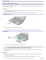 Предварительный просмотр 36 страницы Sony PCG-TR1A - VAIO - Pentium M 900 MHz User Manual