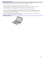 Предварительный просмотр 7 страницы Sony PCG-TR5AP VAIO User Manual