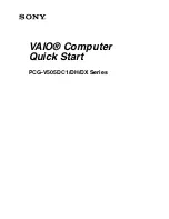 Sony PCG-V505DC1 Quick Start Manual preview