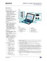 Sony PCG-Z1RAP1 Marketing Specifications preview