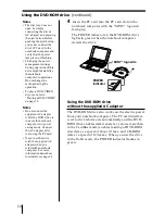 Preview for 14 page of Sony PCGA-DVD51 Operating Instructions Manual