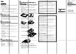 Preview for 1 page of Sony PCGA-MM532SD Operation Instructions