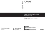 Sony PCGA UVC11A - VAIO USB Visual Communication Camera Operating Instructions Manual preview