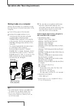 Preview for 36 page of Sony PCM-D50 - Portable Linear Pcm Recorder Operating Instructions Manual