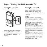 Предварительный просмотр 16 страницы Sony PCM-M10 Operating Instructions Manual