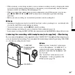 Предварительный просмотр 25 страницы Sony PCM-M10 Operating Instructions Manual