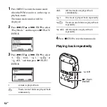 Предварительный просмотр 52 страницы Sony PCM-M10 Operating Instructions Manual